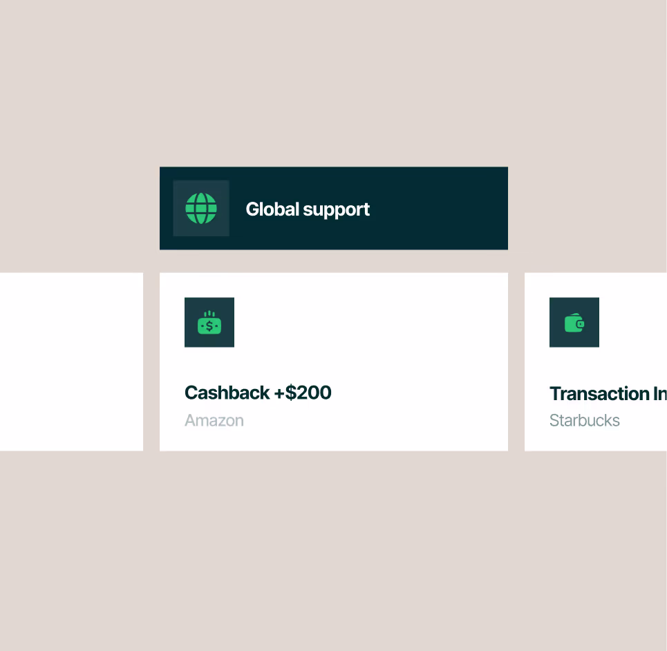 Powerful corporate cards