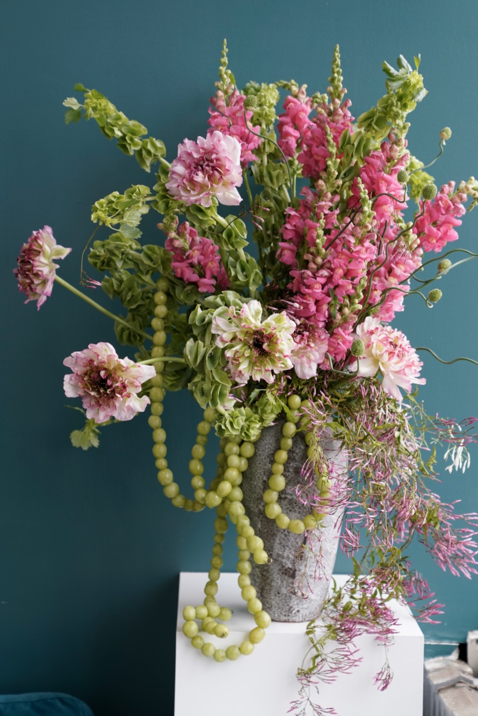 Burgundy arrangement