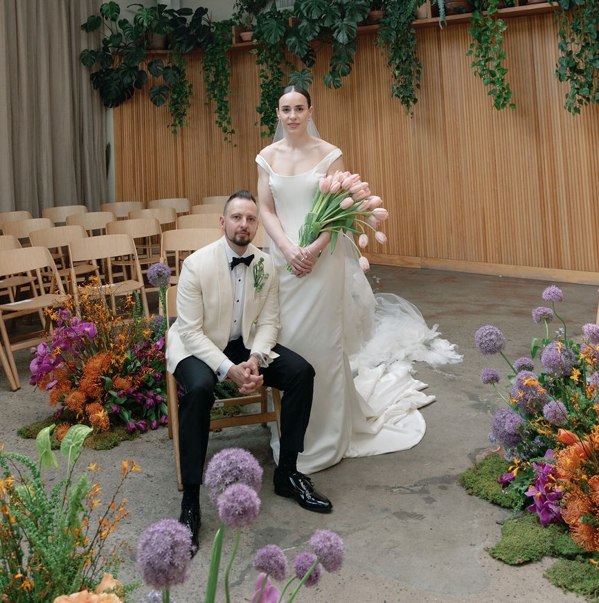 Bride and groom portrait at Rule of Thirds