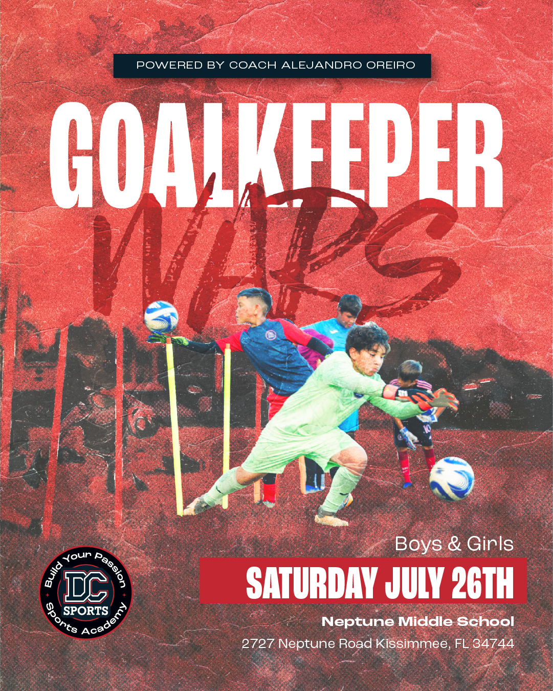 Diego Jara Head Coach DC Sports Academy in Kissimmee FL