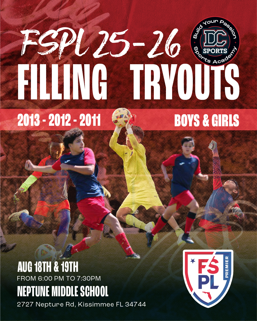 Diego Jara Head Coach DC Sports Academy in Kissimmee FL