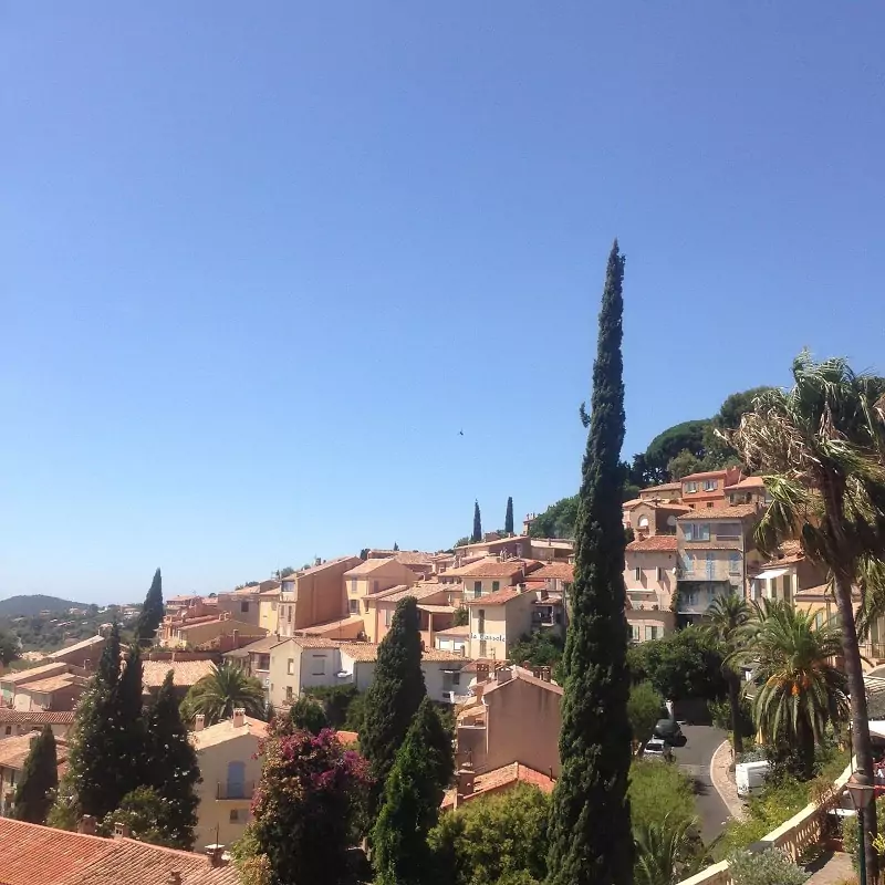 Provencal houses in Bormes-les-Mimosas.