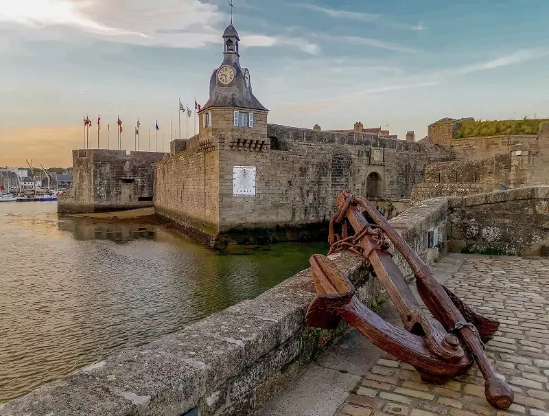 Fortifications of Concarneau, in Brittany.