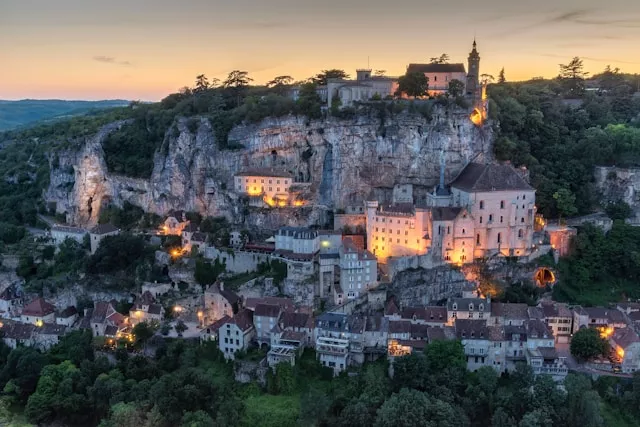 Rocamadour at night