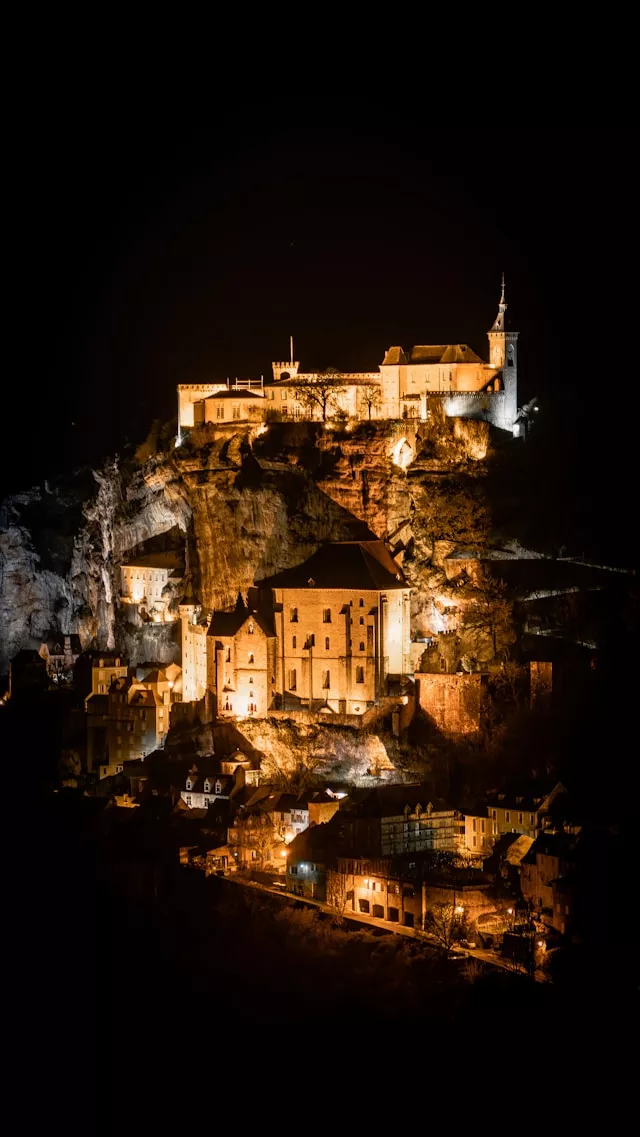 Rocamadour at night
