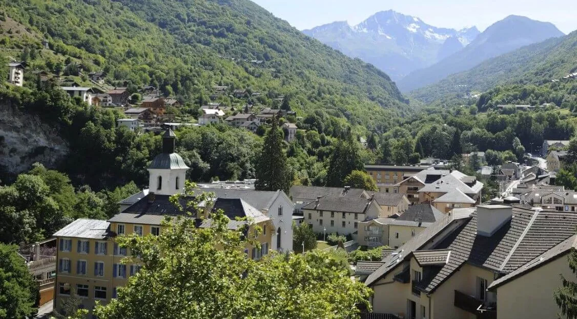 Brides-Les-Bains in the summer