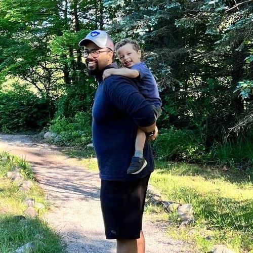 Devin & family hiking