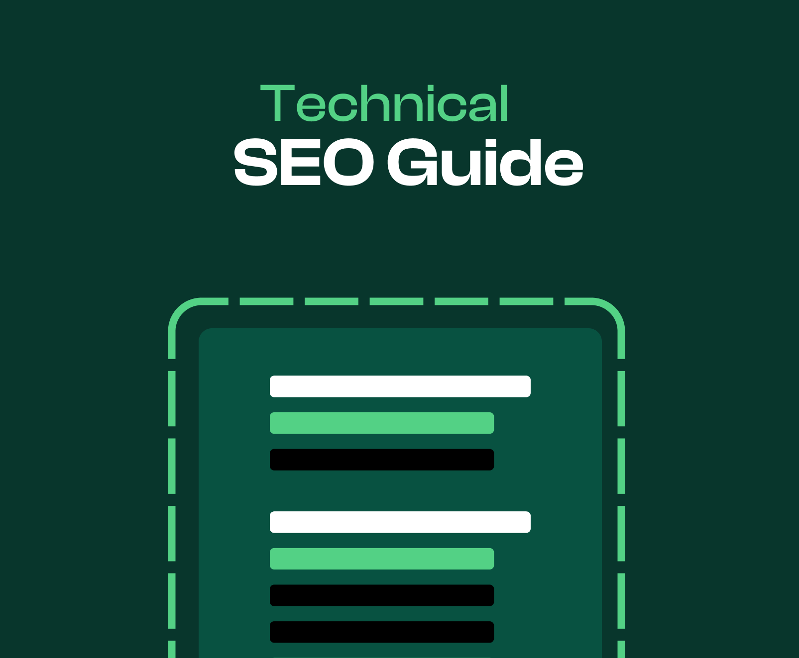 An illustration of a technical SEO guide