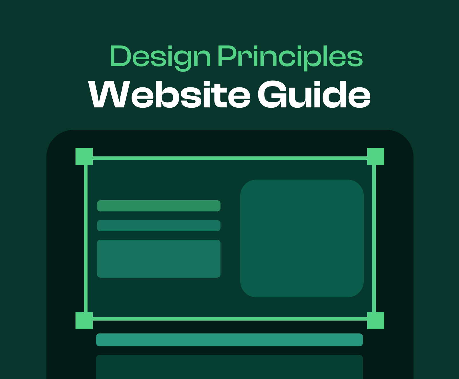 An image representing web design principles