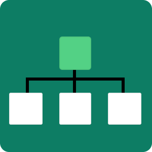 An icon representing topical authority & content strategy