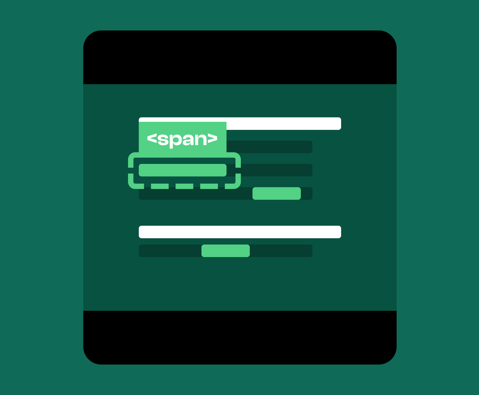 An image illustrating a span element