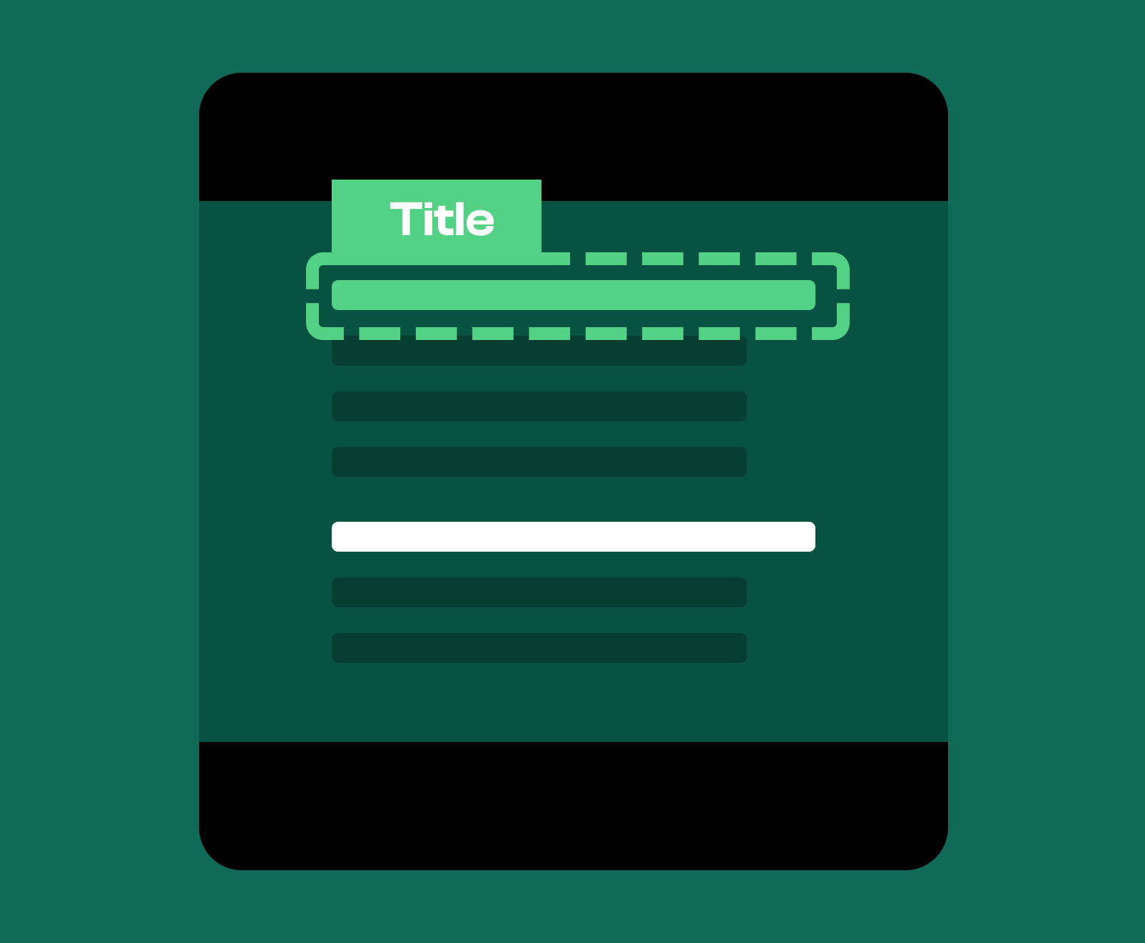 An illustration of a Semantic HTML title