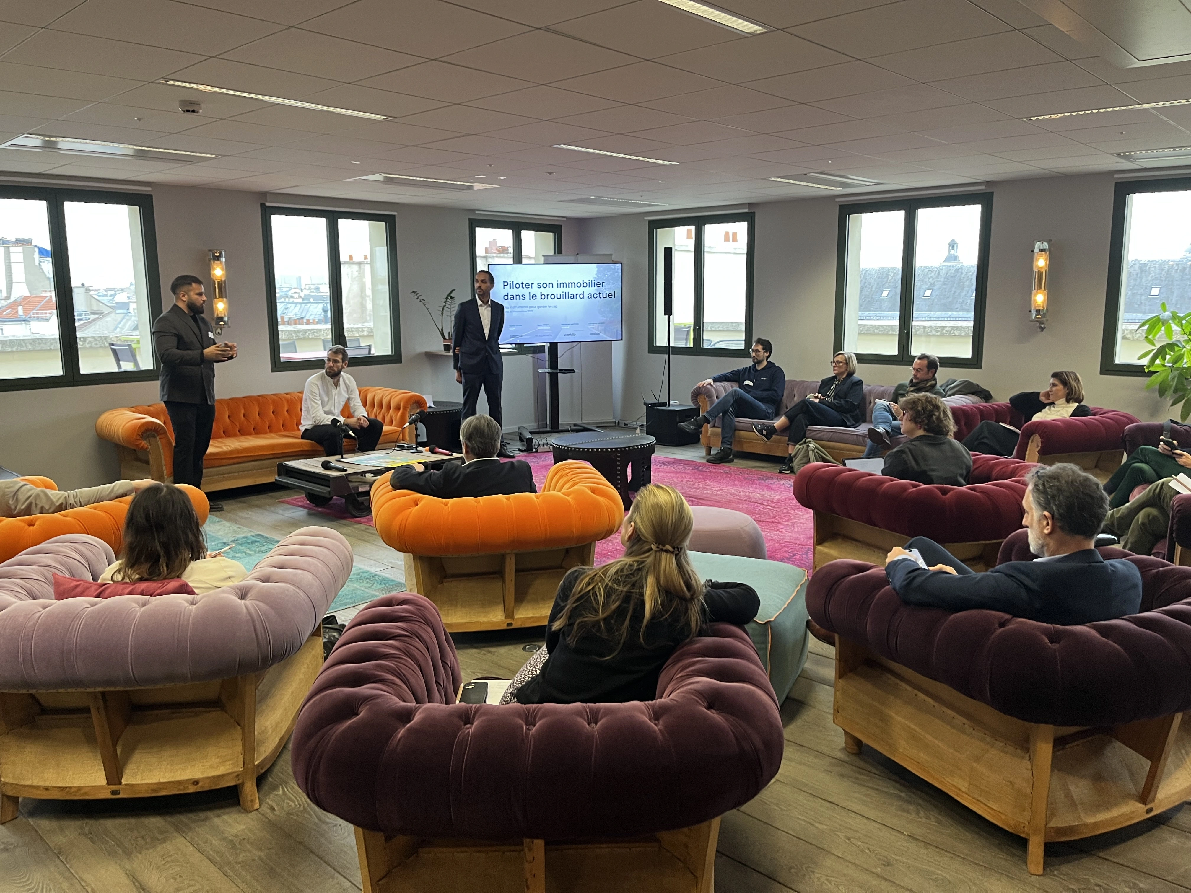 Ateliers clients du 14 novembre avec des  directeurs immobilier