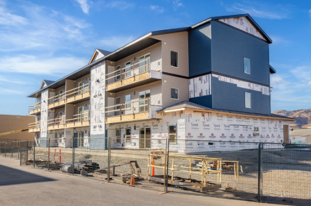 Brightwater apartment building in construction stage.