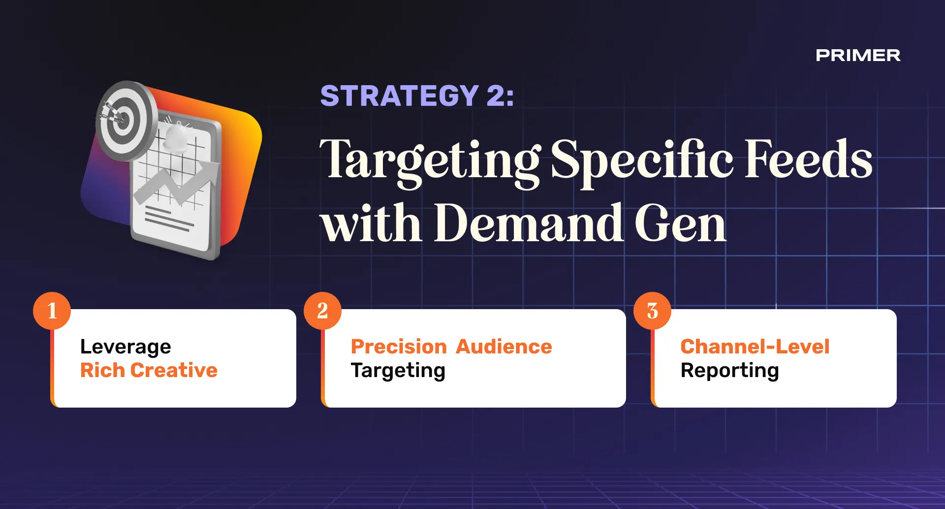 Demand Gen strategy targeting specific content feeds