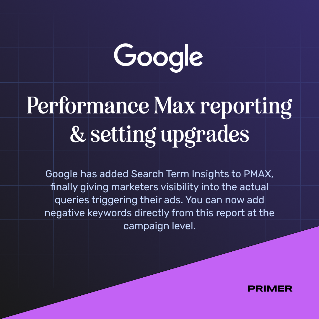 Performance Max reporting