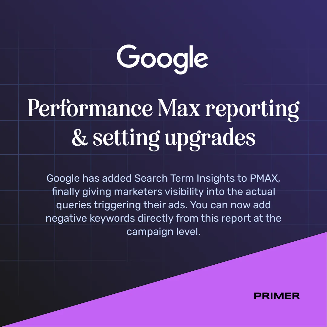 Performance Max reporting