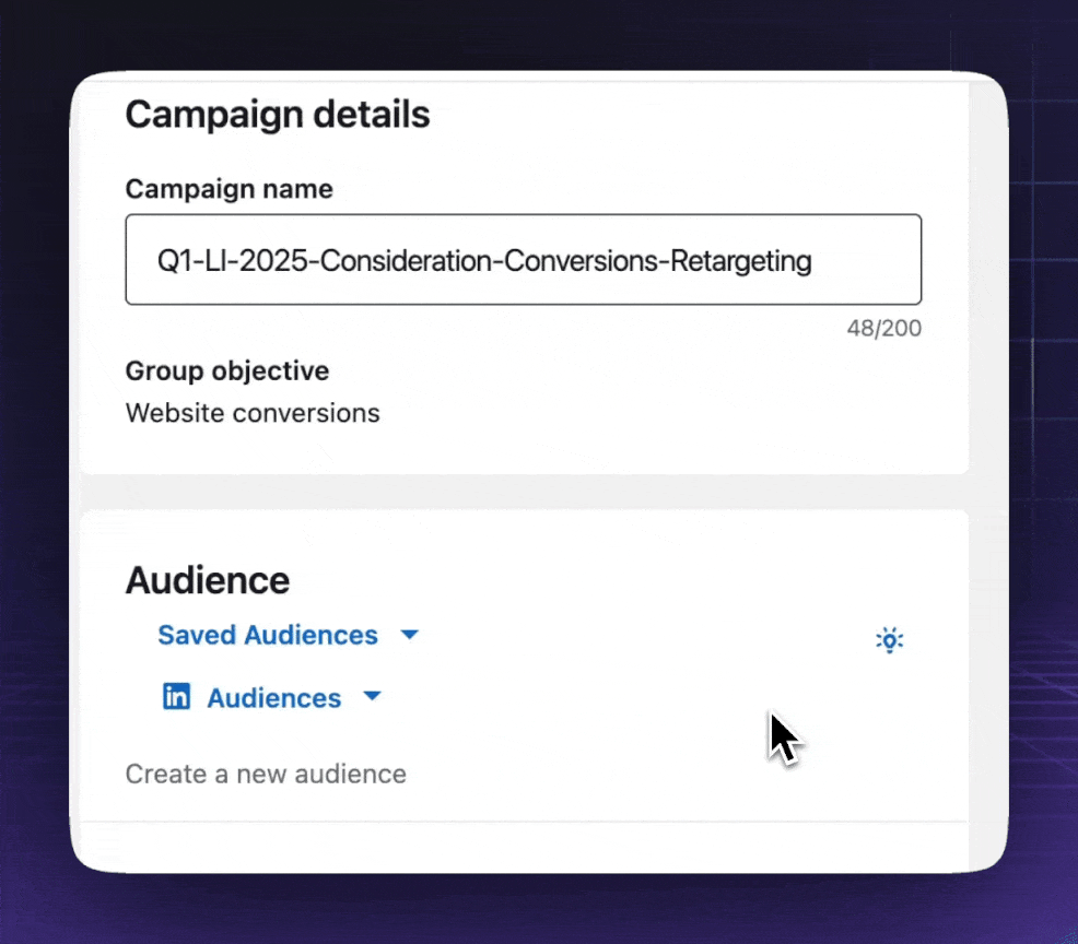 test retargeting campaigns