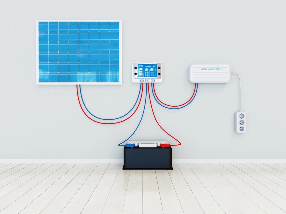 Solar panels system diagram