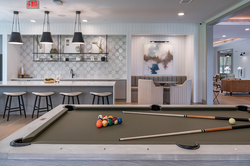 Photo of a pool table.