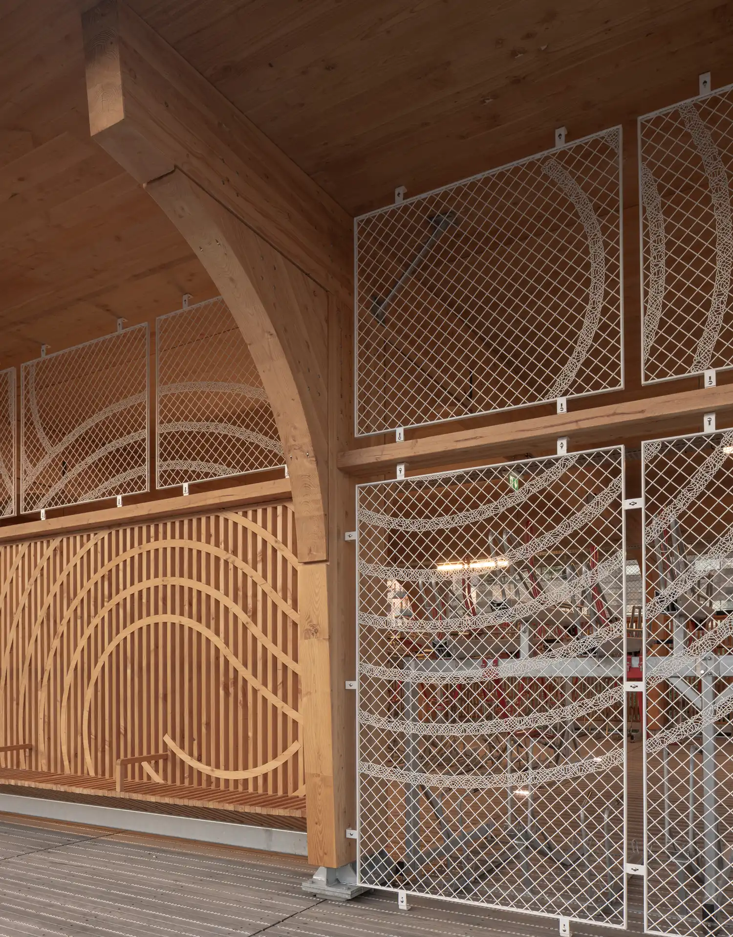 It started as a simple program and grew into a complex project: a bicycle station with a wooden structure, clad in wood and metal, and topped with a green roof. Located at the intersection of train stations, public transport and the ring road, it reconnects slow, active mobility with a dense urban network. By emphasizing pedestrians and soft traffic flows within a car- and train-dominated environment, the project restores balance and redefines the role of human-scale movement in the city.