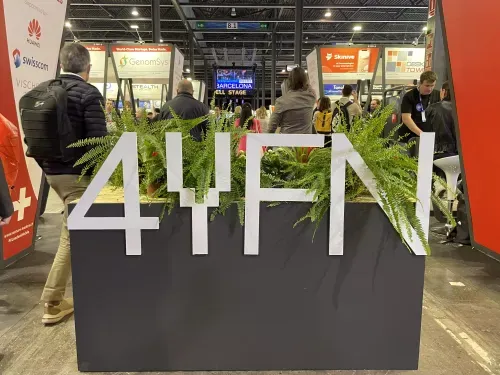 Logo 4YFN en el Mobile World Congress