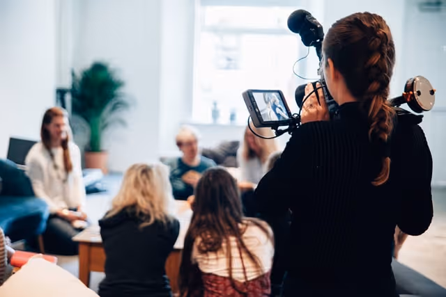 Filming Small Group of People