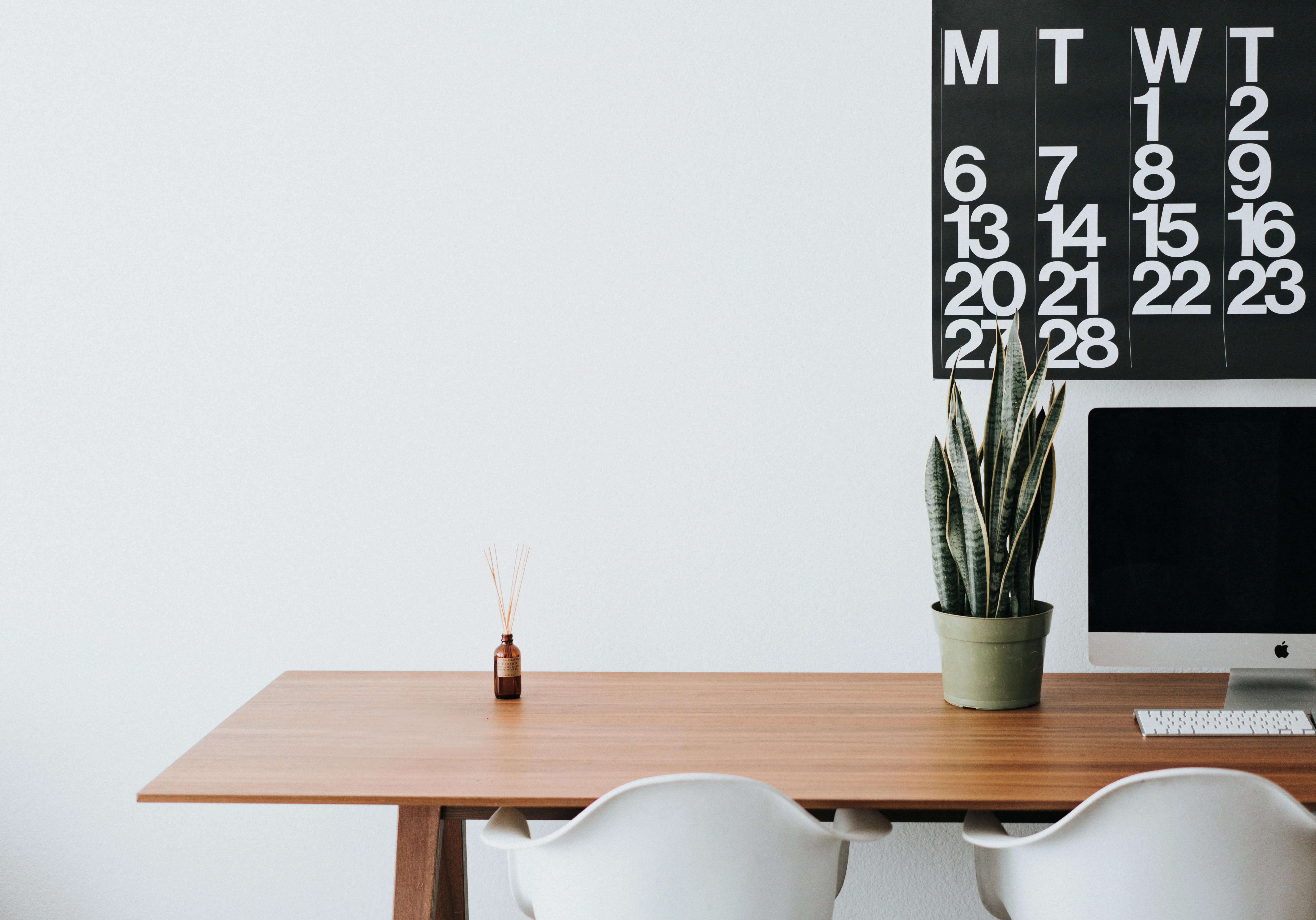 Desk and Calendar