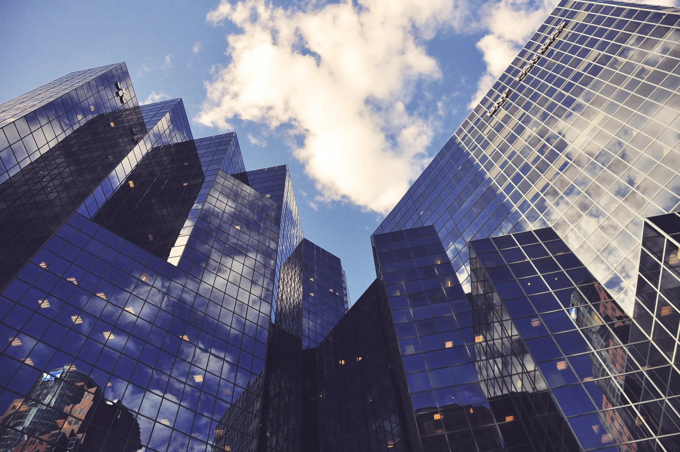 Skyscrapers and blue sky