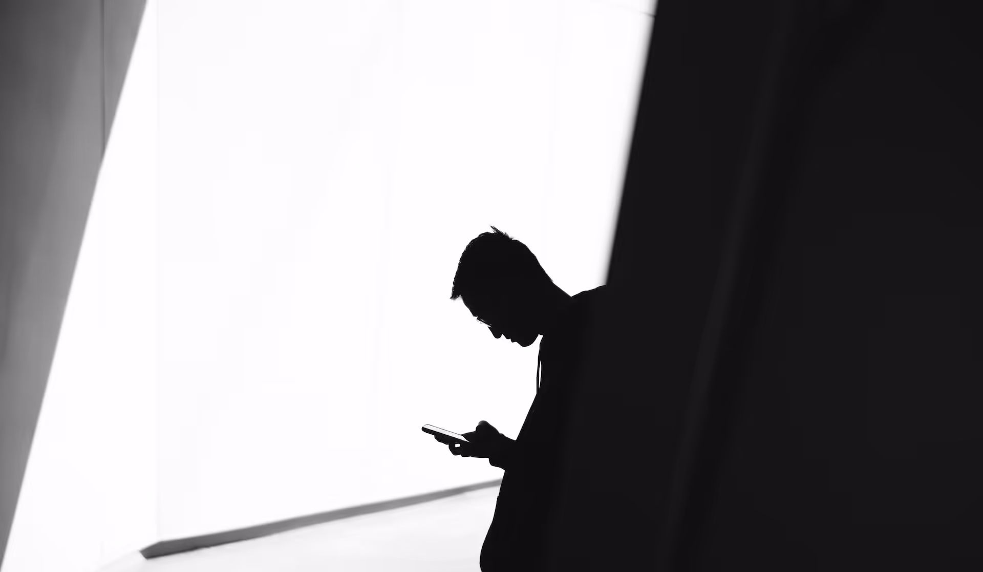 person looking at phone