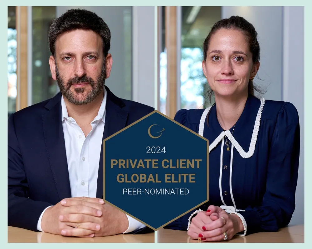 Gideon and Jessica Private Client Global Elite graphic