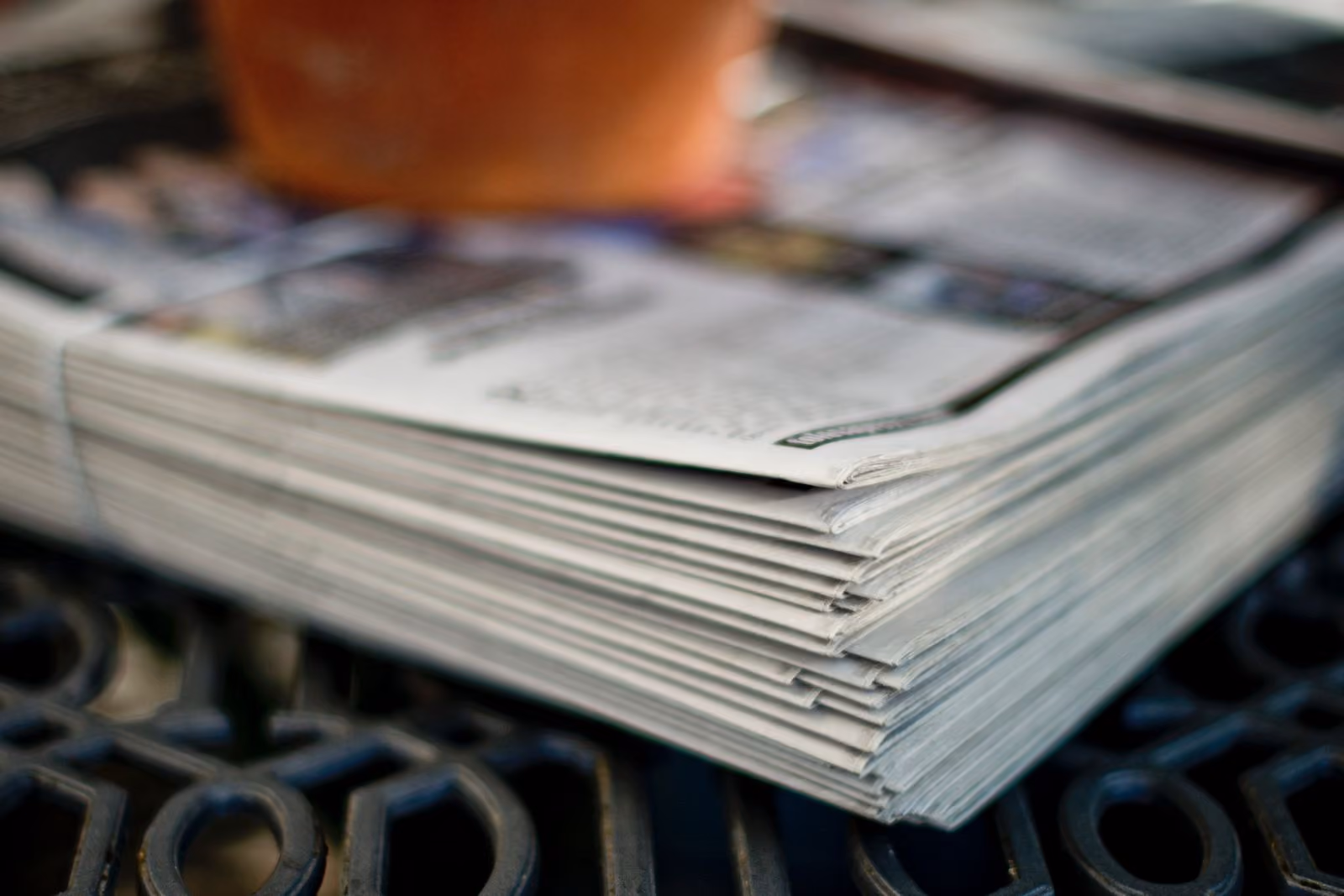 Newspaper stack