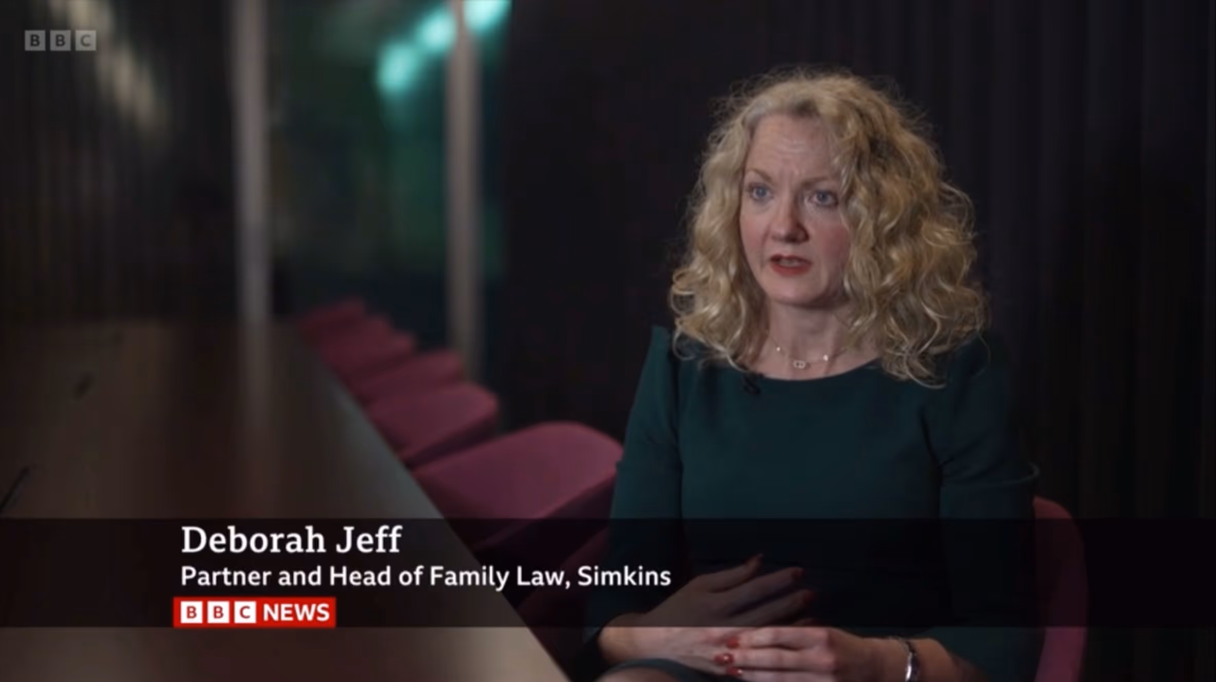 Deborah Jeff speaking to camera