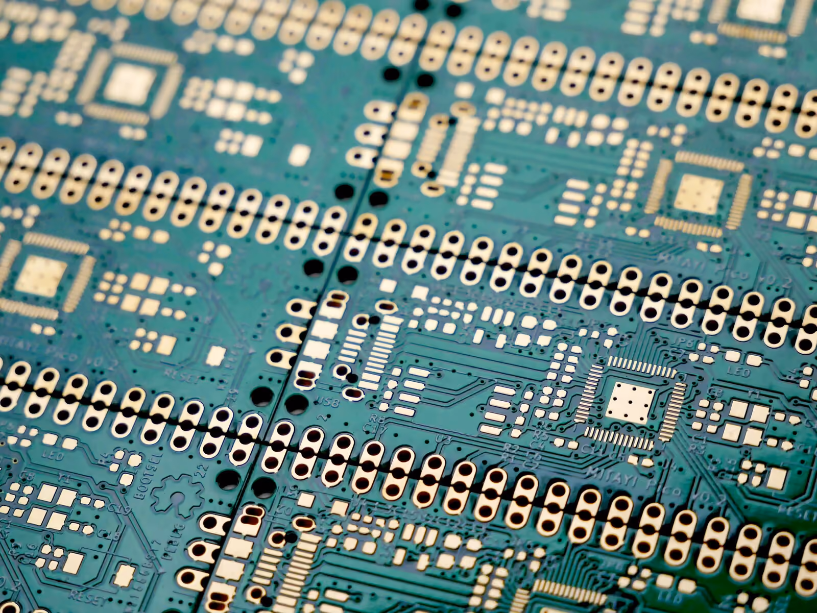 A green circuitboard.