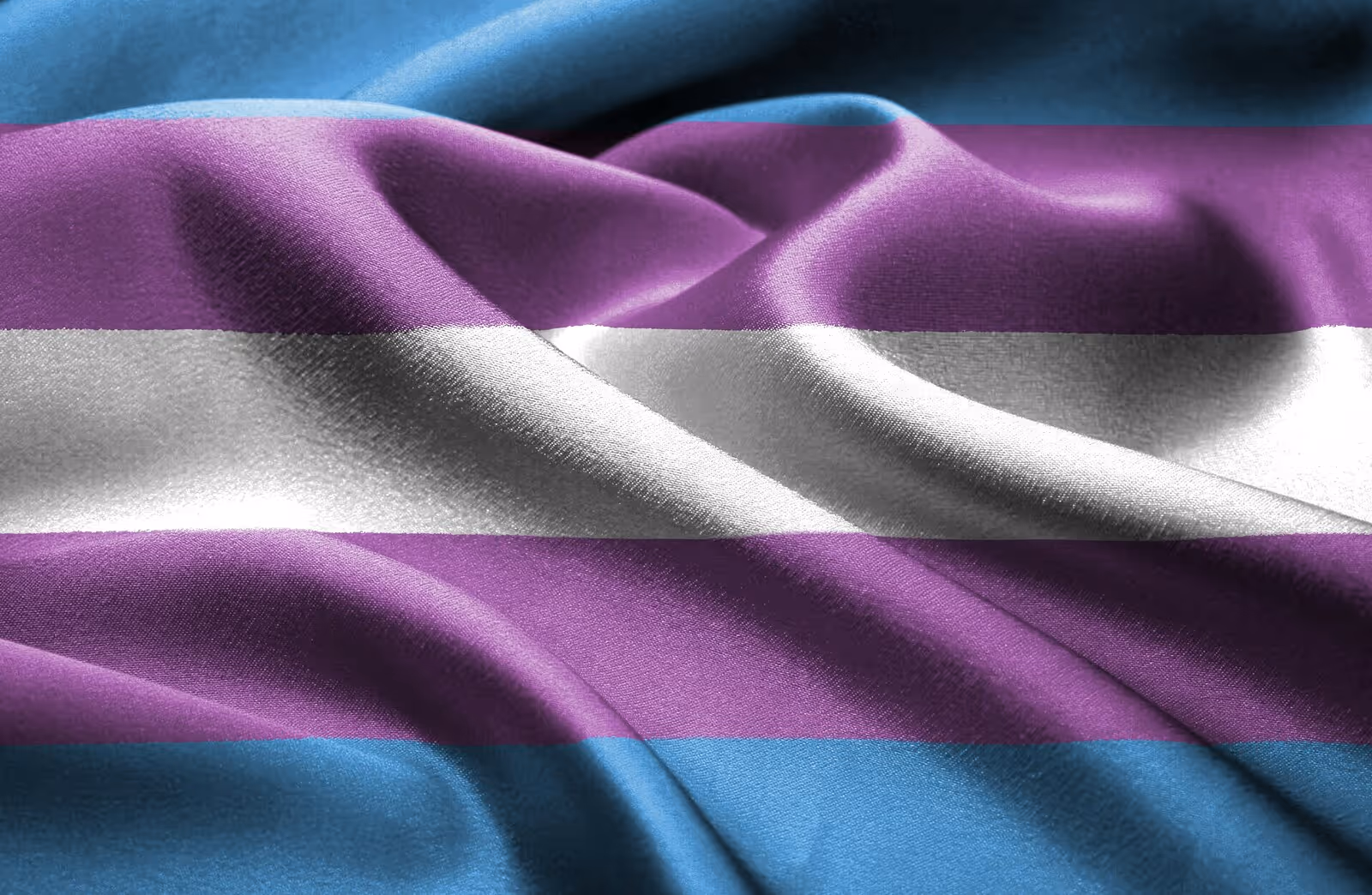 A transgender flag.