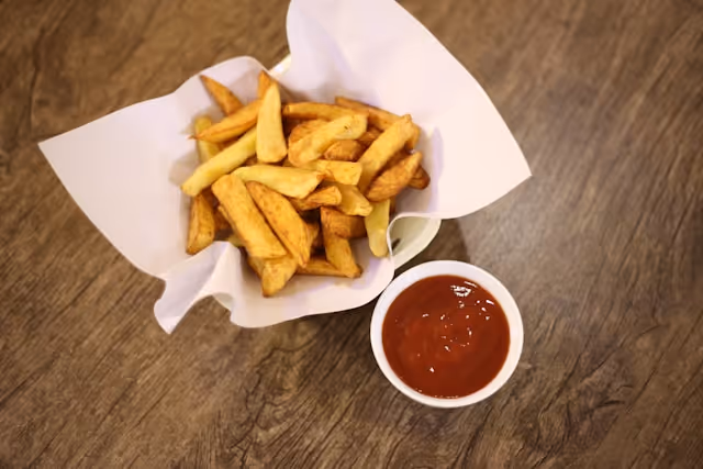 Chips and ketchup