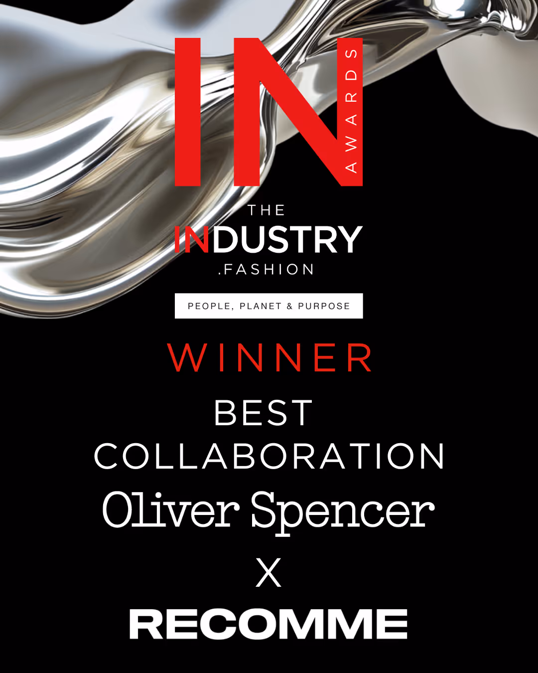 Best collaboration award: Recomme x Oliver Spencer