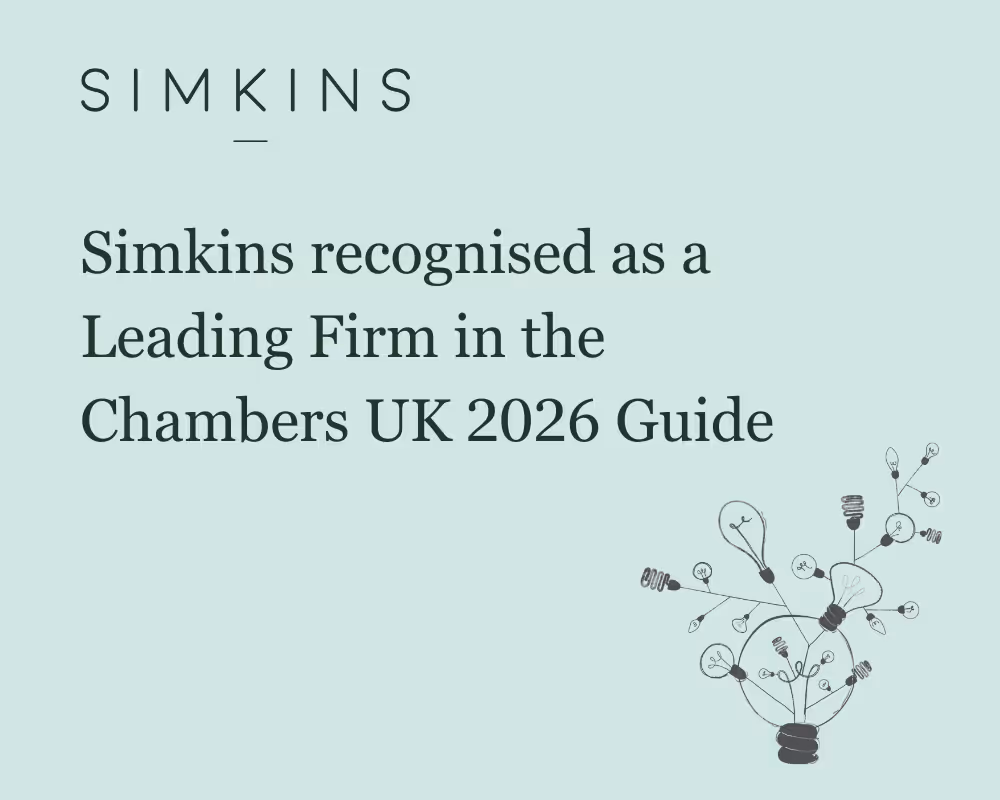 Simkins highly ranked in the Chambers UK 2026