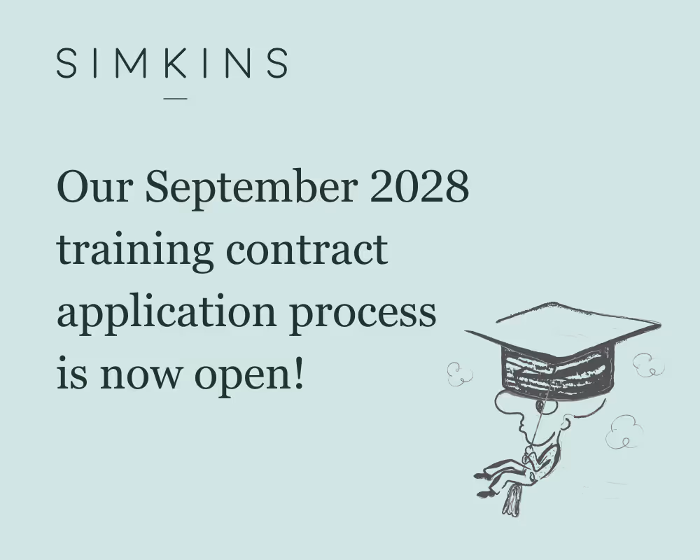 training contract application now open