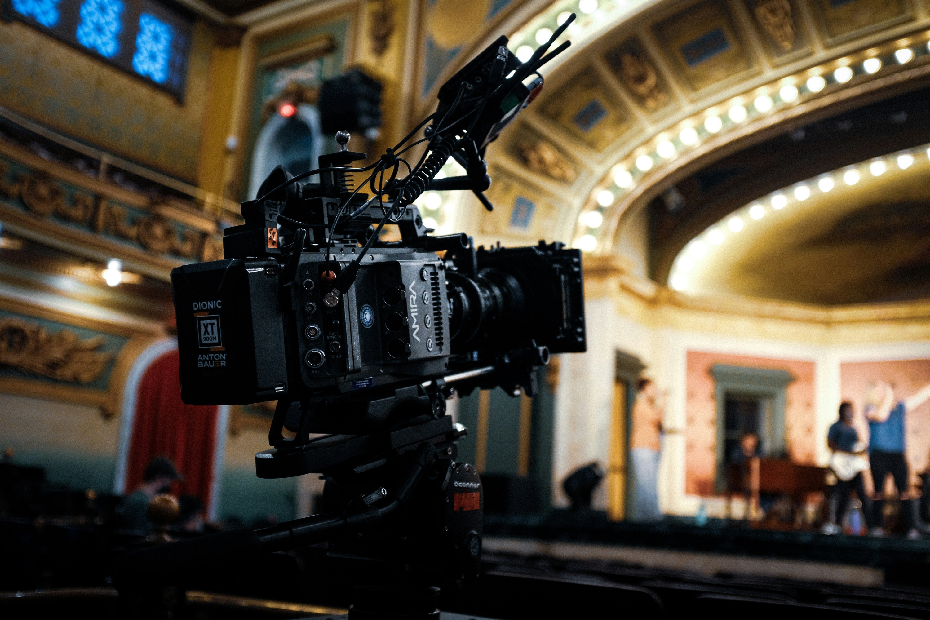 Film camera in theatre