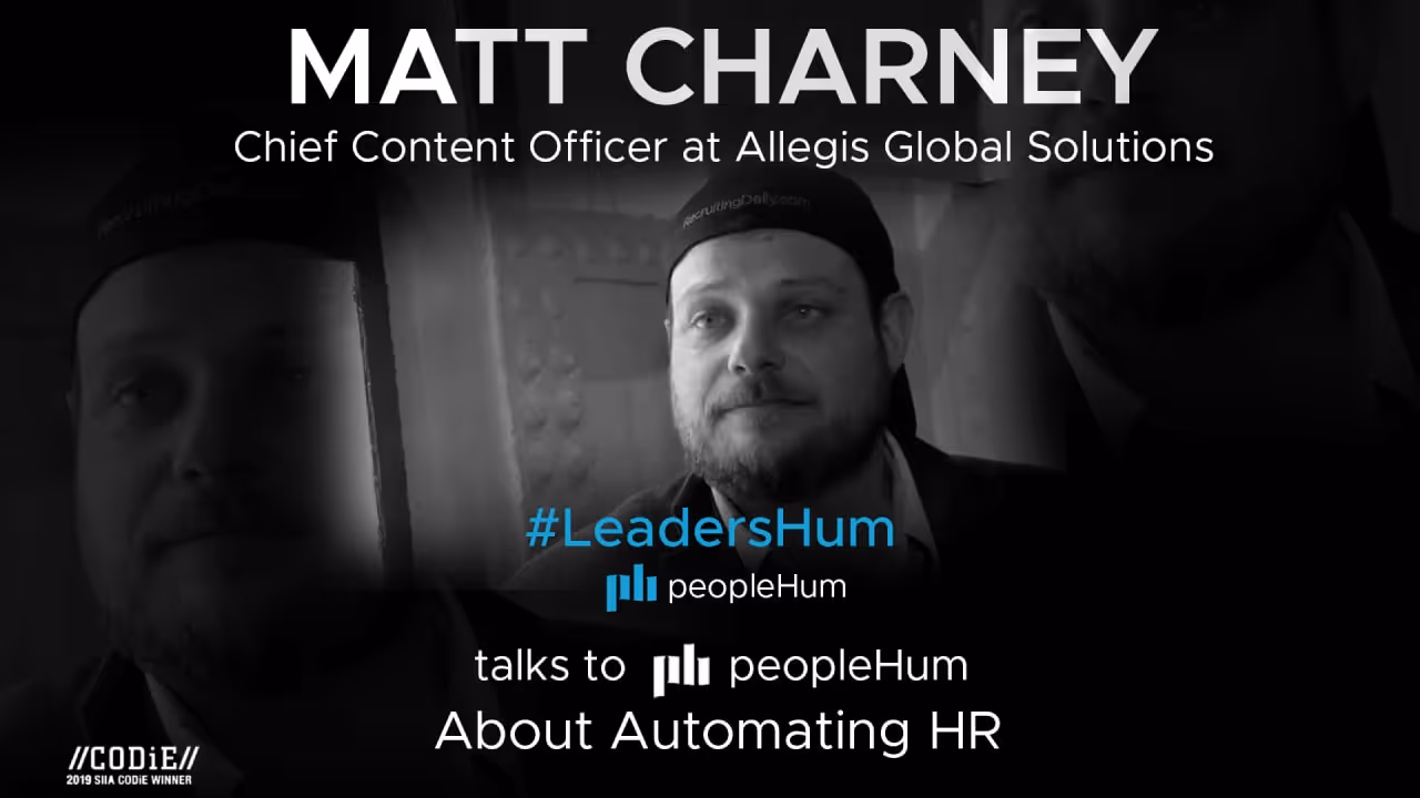Artificial Intelligence And Hiring - Matt Charney [Interview]