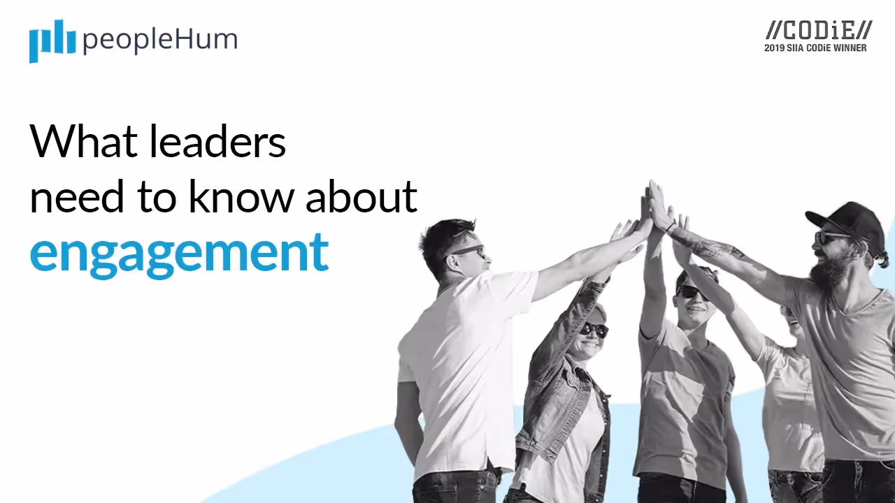 What leaders need to know about engagement