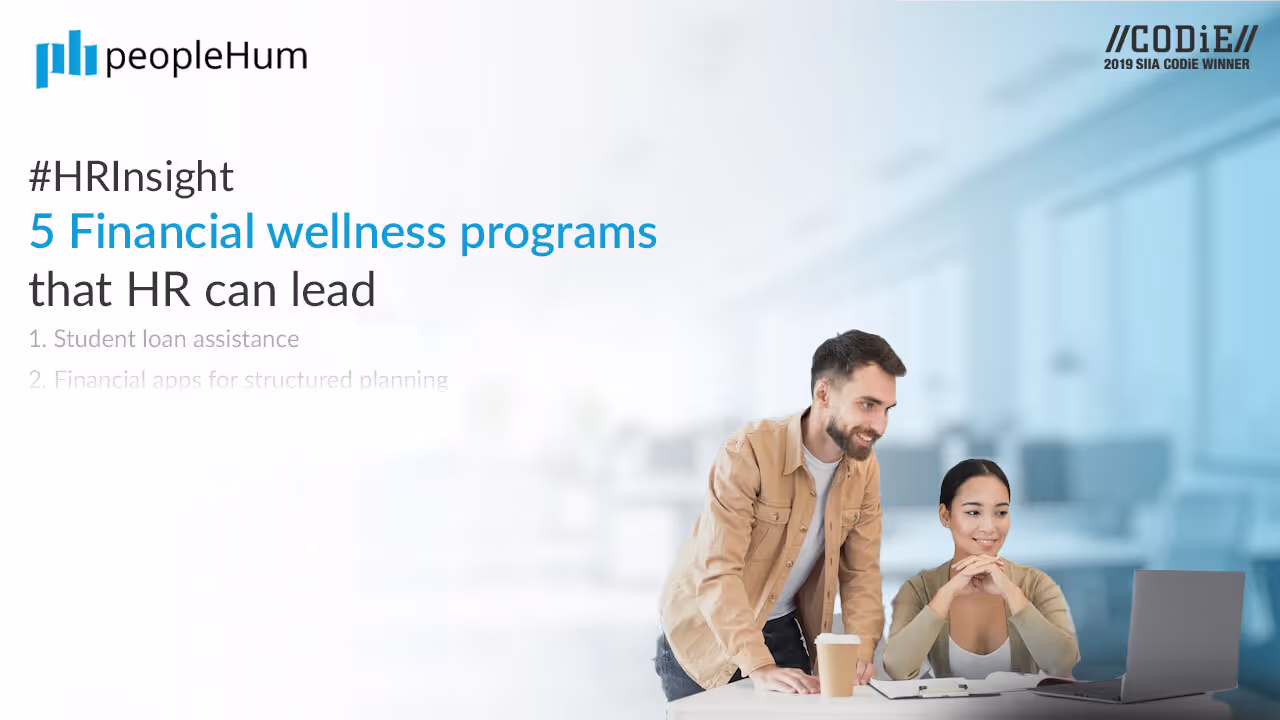 5 Financial wellness programs that HR can lead