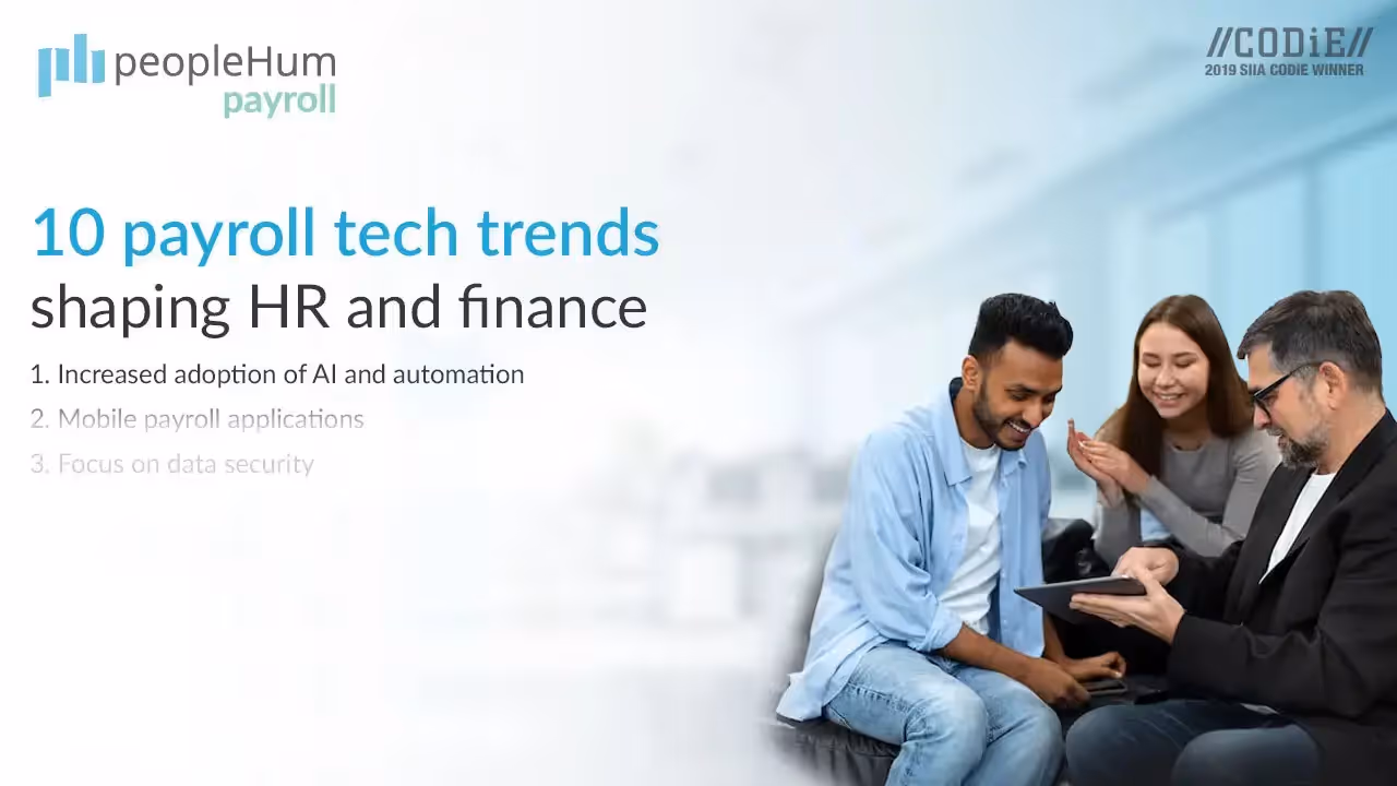 10 payroll tech trends shaping HR and finance