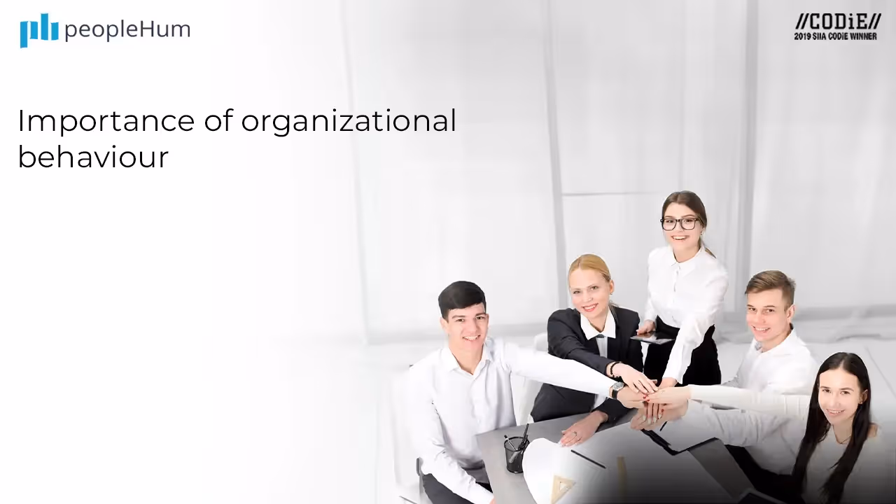 The Importance of Organizational Behavior 