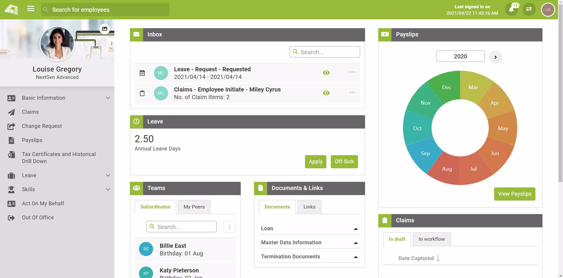 PaySpace Manager & Employee Self Service - Self Service Portal