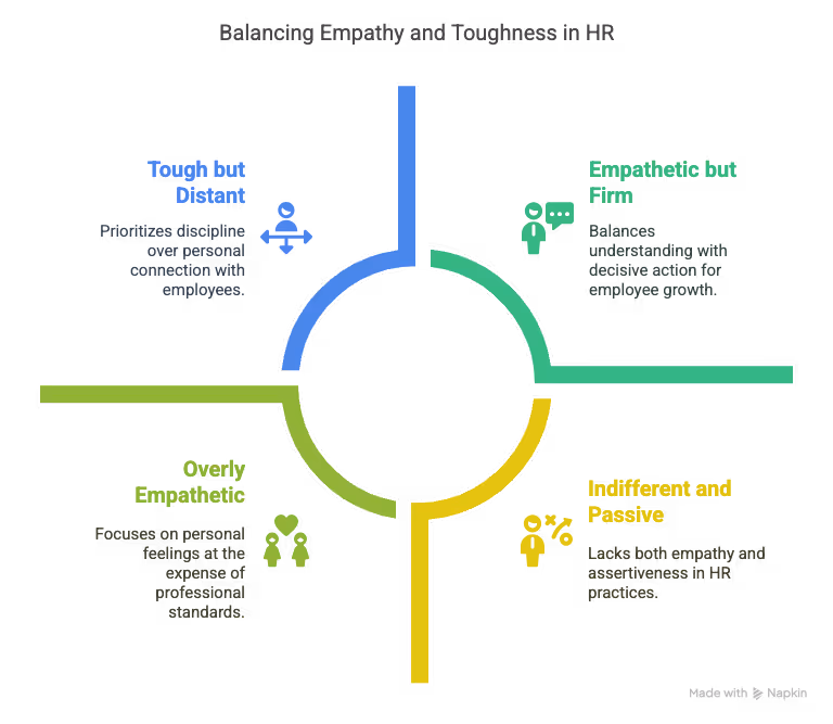 balancing empathy and toughness in HR