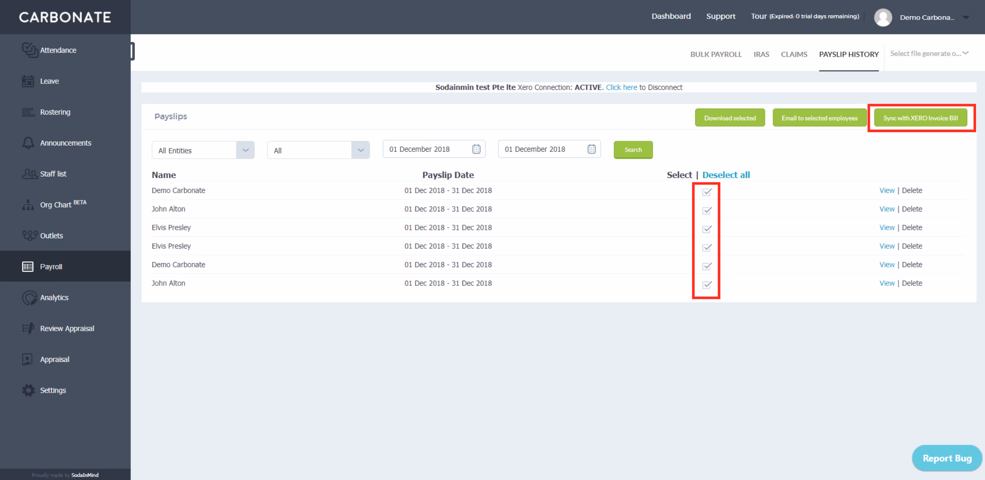 Carbonate HR Xero Integration Reviews & Features — Xero App Store MY