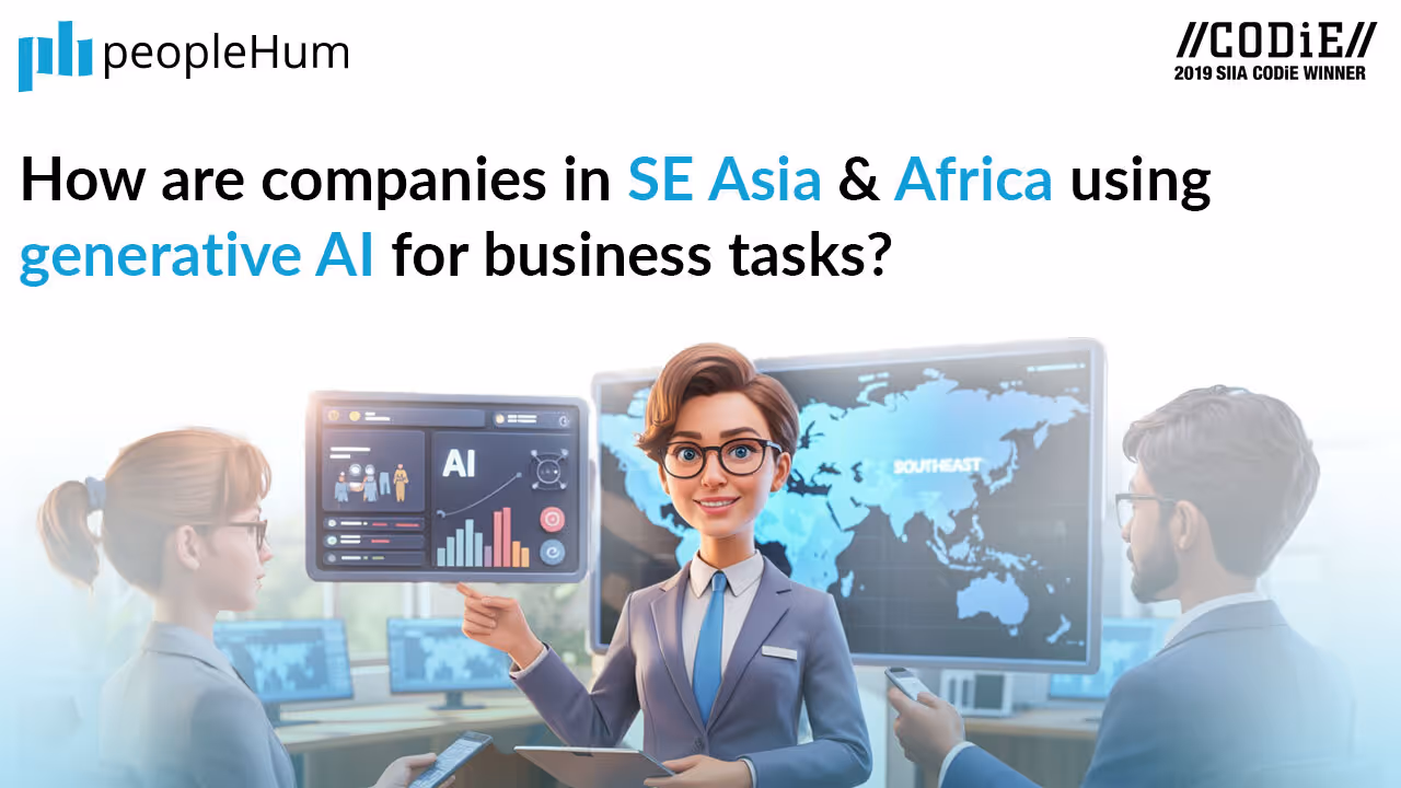 How are companies in SE Asia & Africa using generative AI for business tasks?