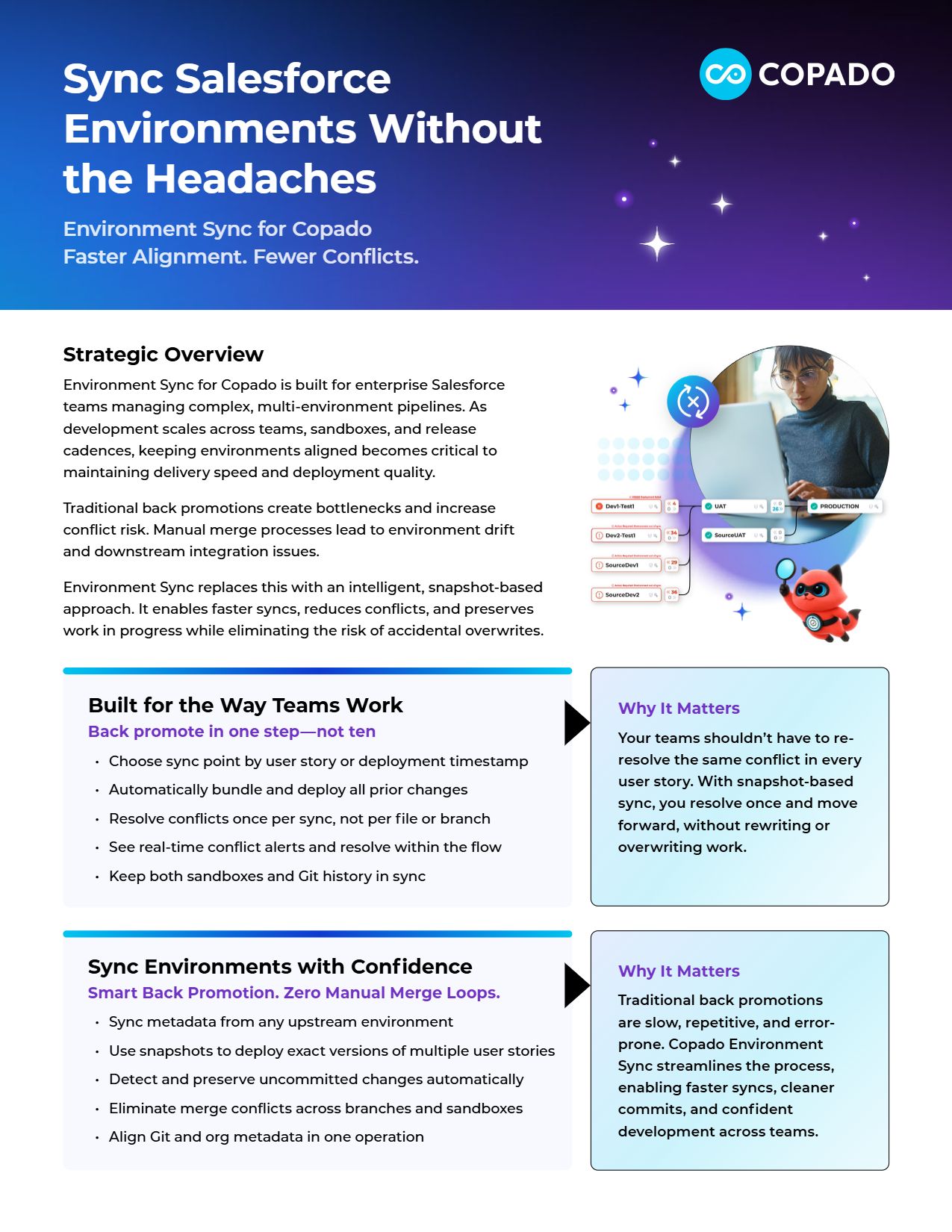 Copado Environment Sync: Faster Salesforce Alignment, Fewer Conflicts